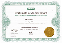 EQAS Clinical Chemistry Monthly Cycle 12