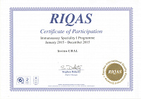 RIQAS Immunoassay Speciality I 2015